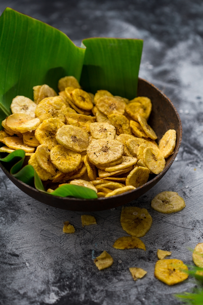 raw banana chips